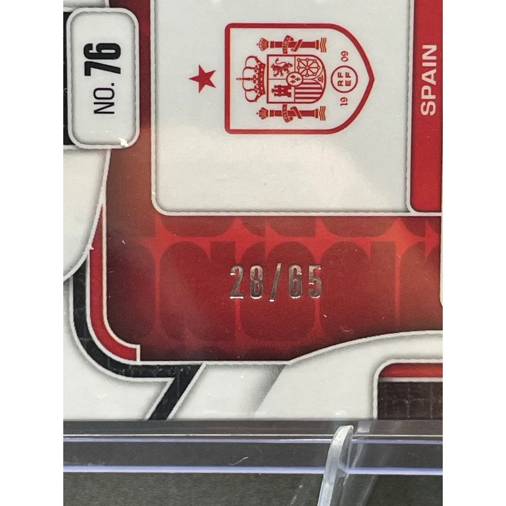 2024 Panini Prizm FIFA World Cup Fermin Lopez Spain Pink Prizm /65 #76 Card